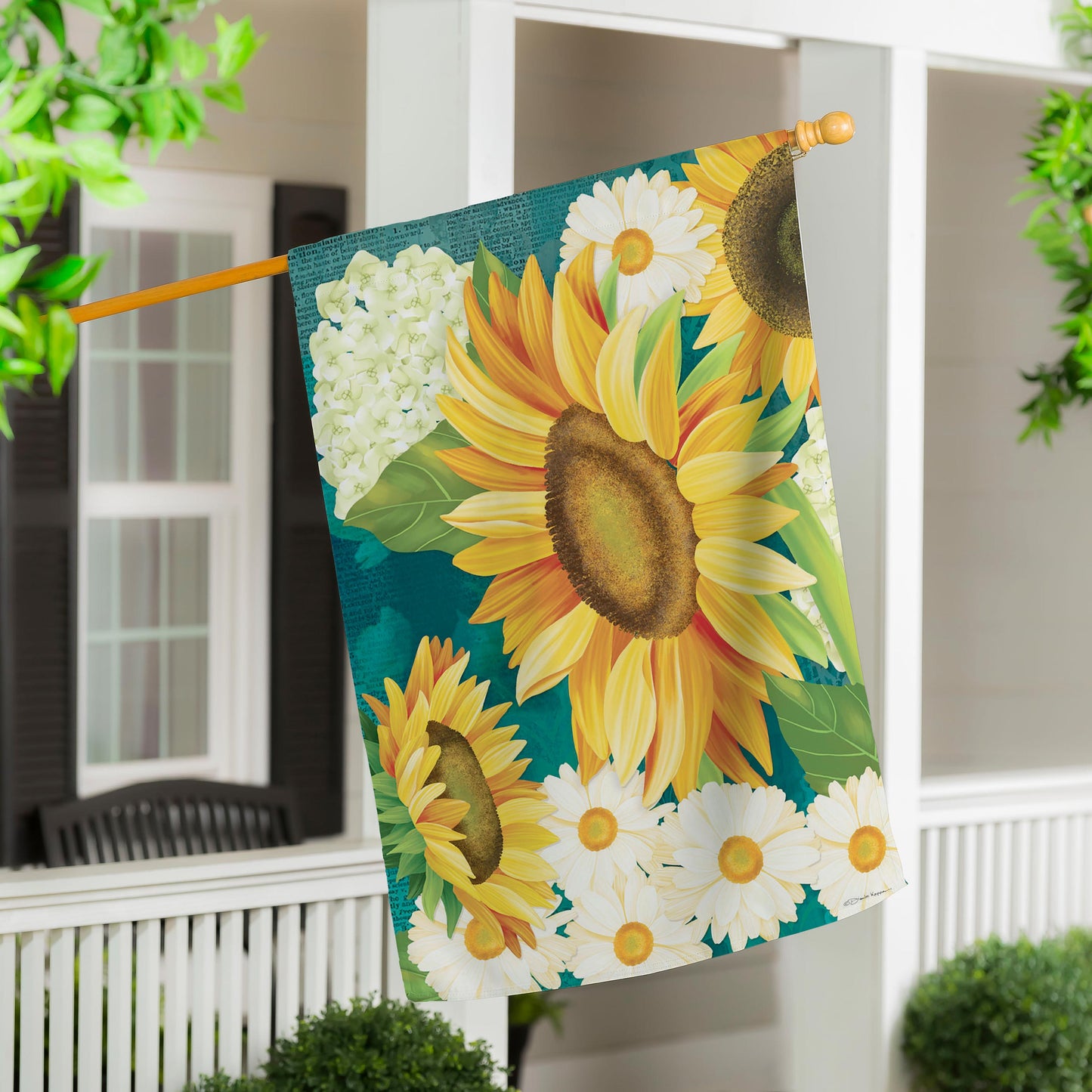 House Flag - Sunflower Bloom