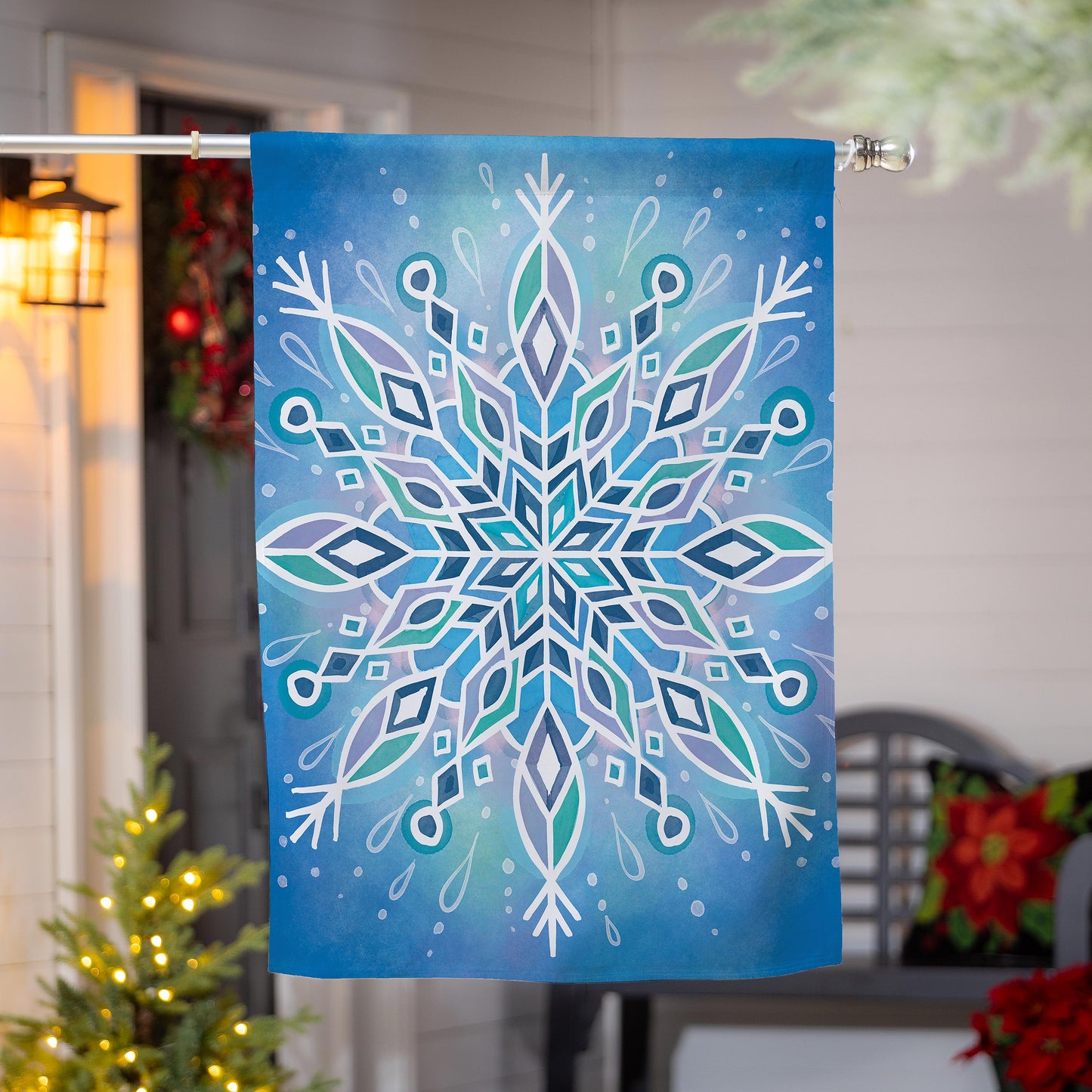 House Flag - Vibrant Snowflake