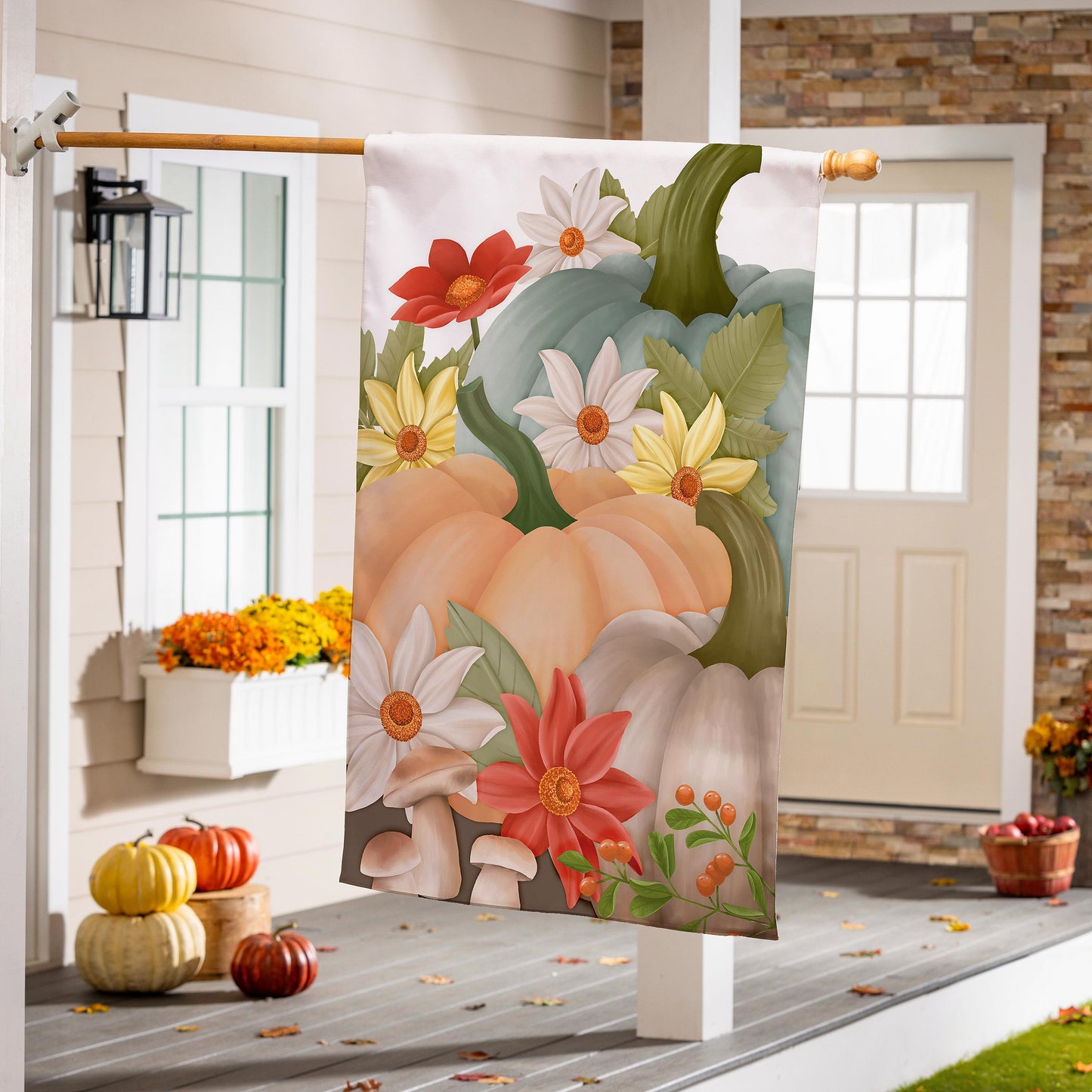 House Flag - Pumpkin Patch Suede