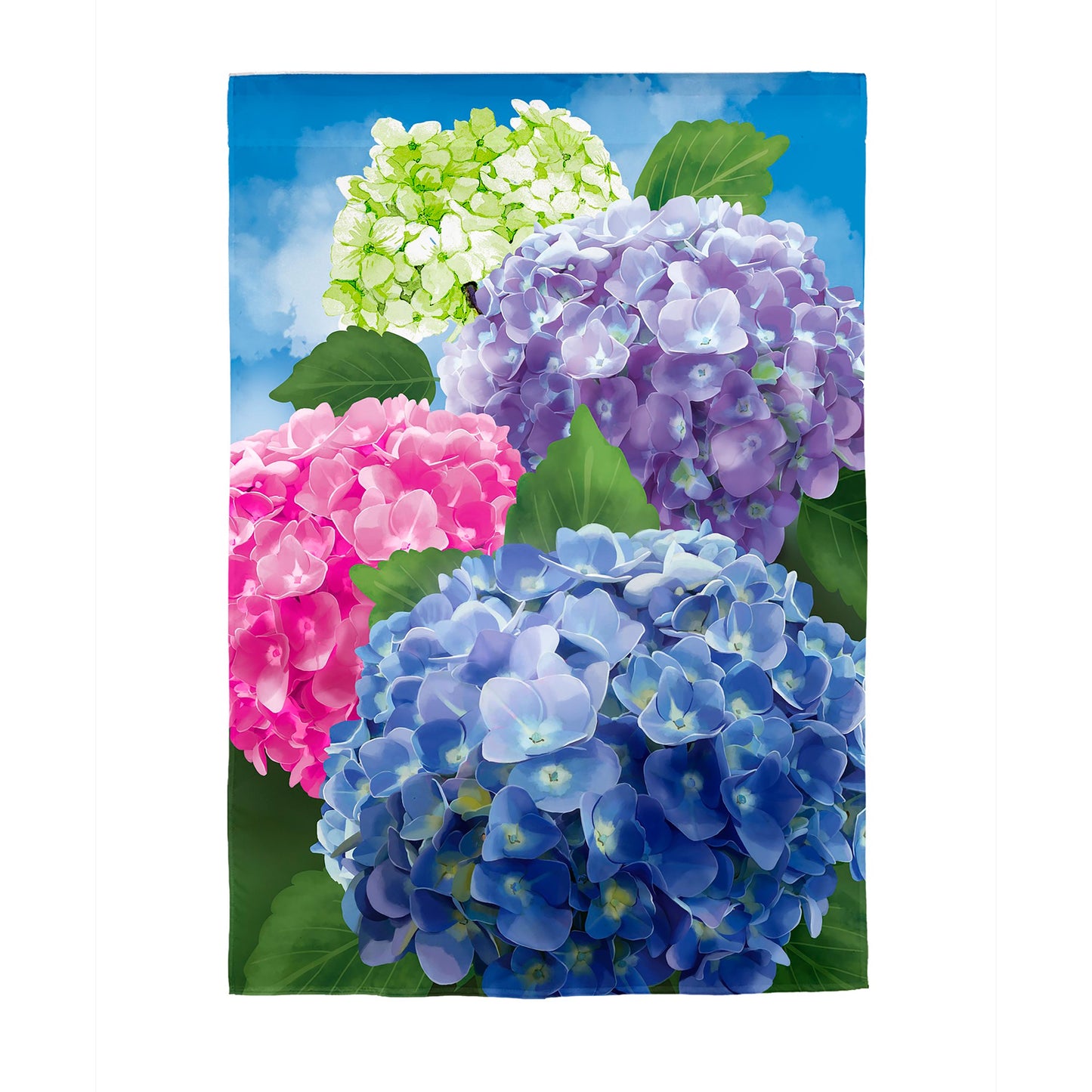 House Flag - Multicolor Hydrangeas