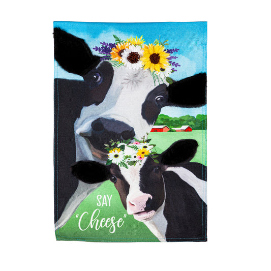 Garden Flag - Say Cheese Cows