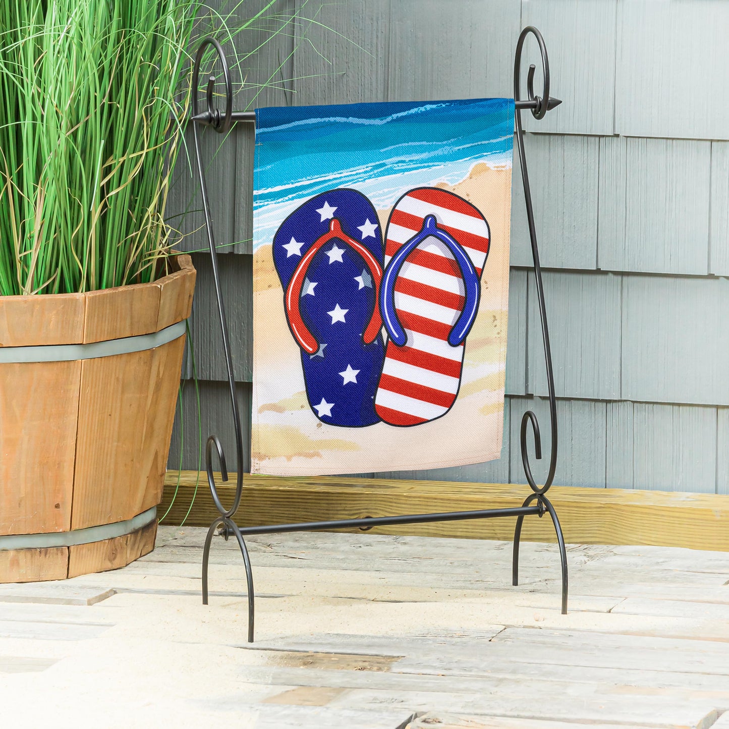 Garden Flag - Patriotic Flip Flop