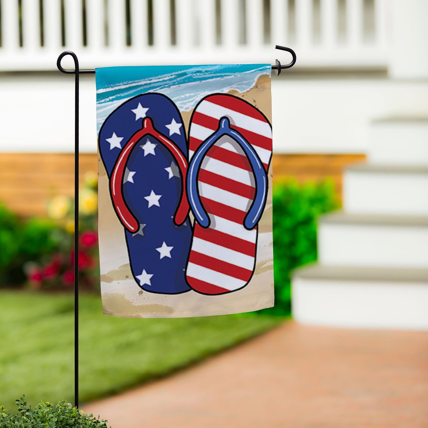 Garden Flag - Patriotic Flip Flop