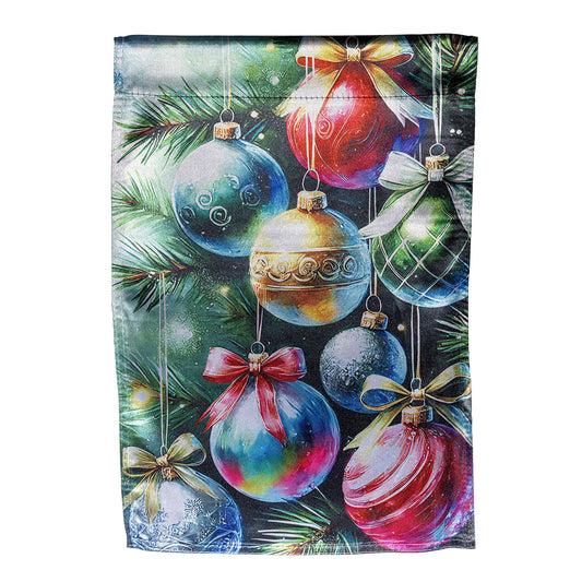 Garden Flag - Holiday Ornaments Lustre