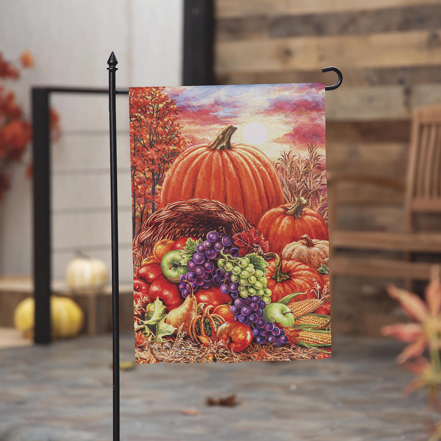 Garden Flag - Plentiful Harvest Suede