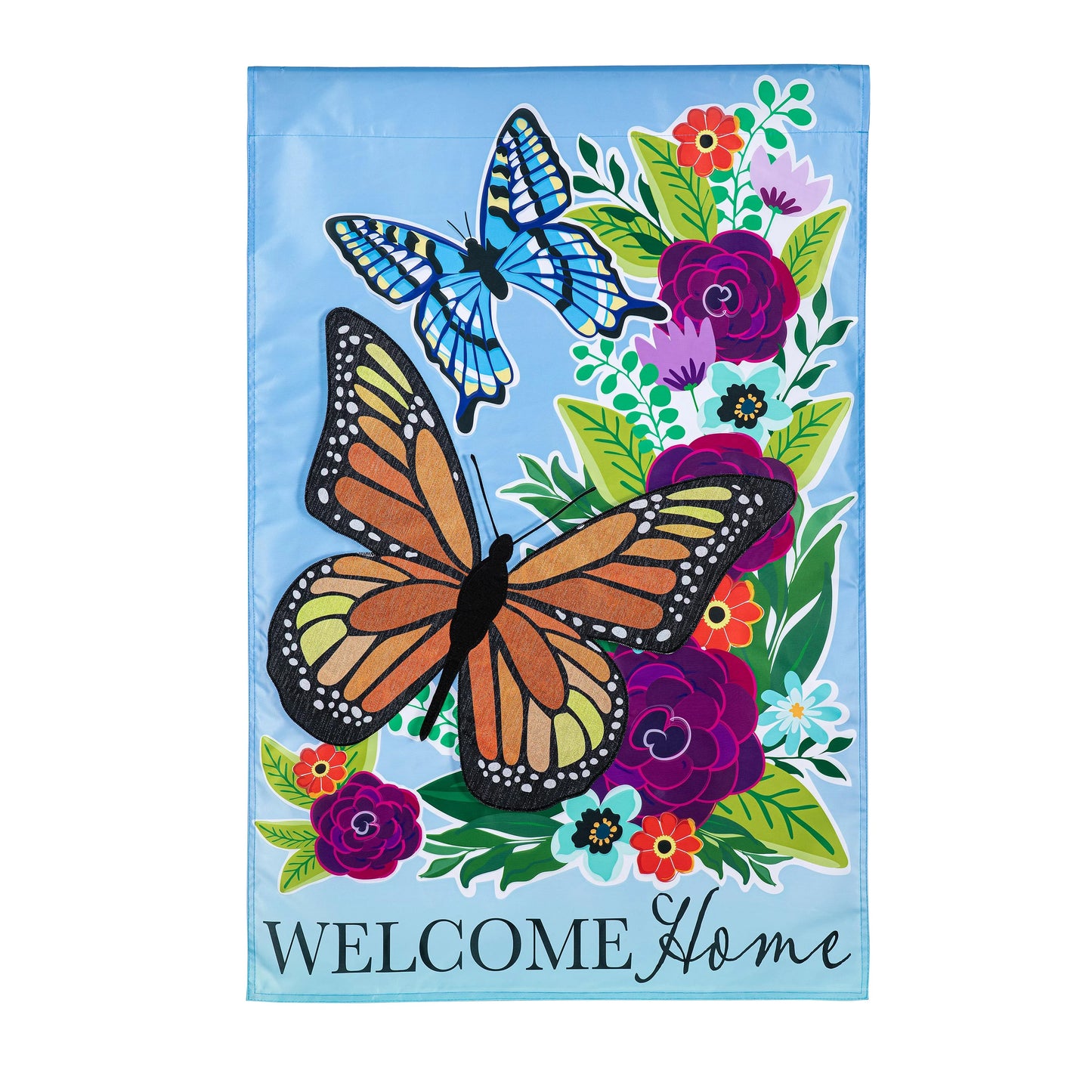 House Flag - Welcome Home Butterflies