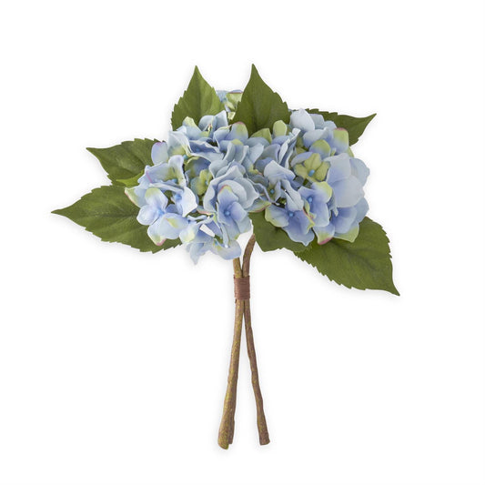 15" Blue Hydrangea Bundle (3 stems)