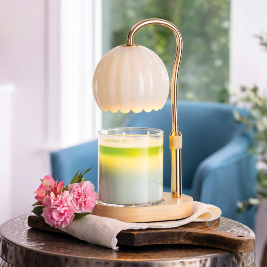 Candle Warmer Lamp - Milk Glass