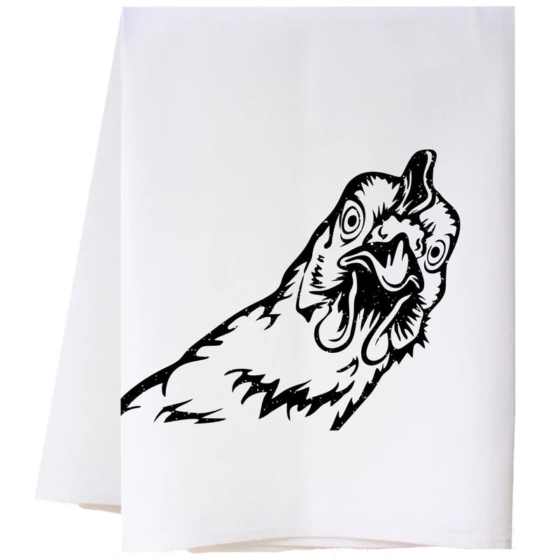 Tea Towel - Curious Chicken