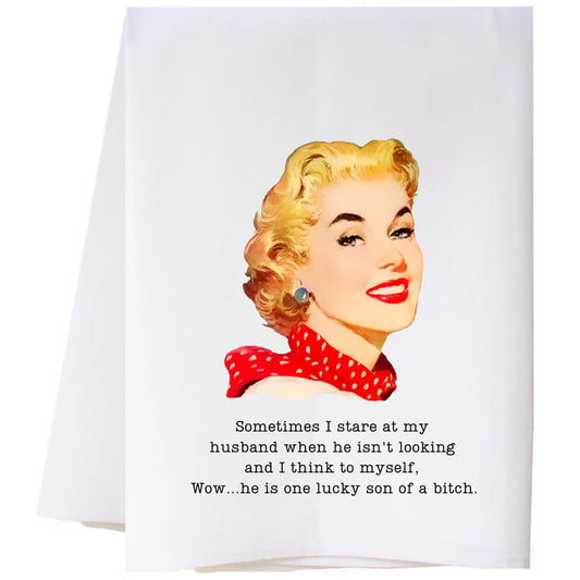 Tea Towel - Stare at My Husband