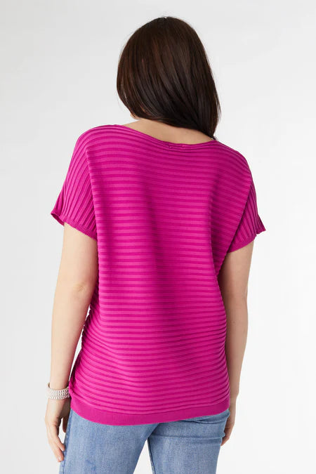 Carrigan Top - Raspberry