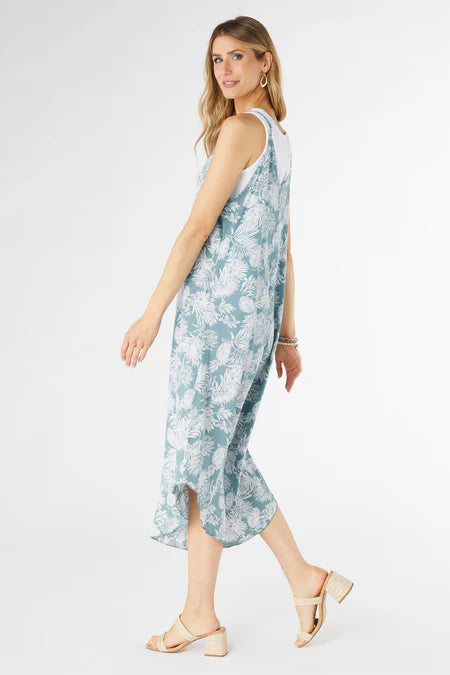 Christy Casual Romper - Blue Surf
