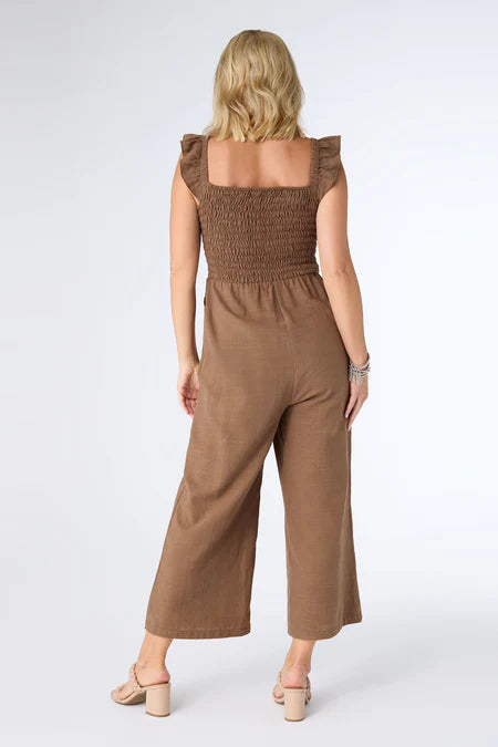 Khode Wide Leg Smocked Jumpsuit
