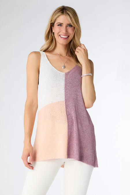 Jade Colorblock Knit Tank