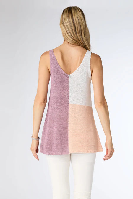 Jade Colorblock Knit Tank