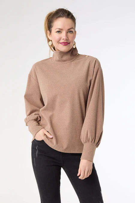 Audrina Super Soft Top - Mushroom