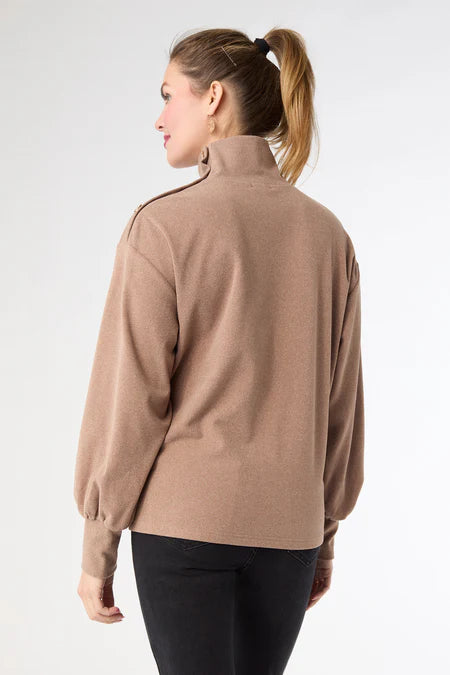 Audrina Super Soft Top - Mushroom