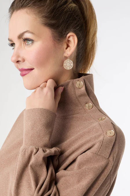 Audrina Super Soft Top - Mushroom