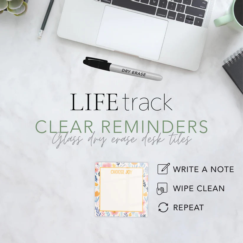 4x4 Glass Tile - Clear Reminder Choose Joy