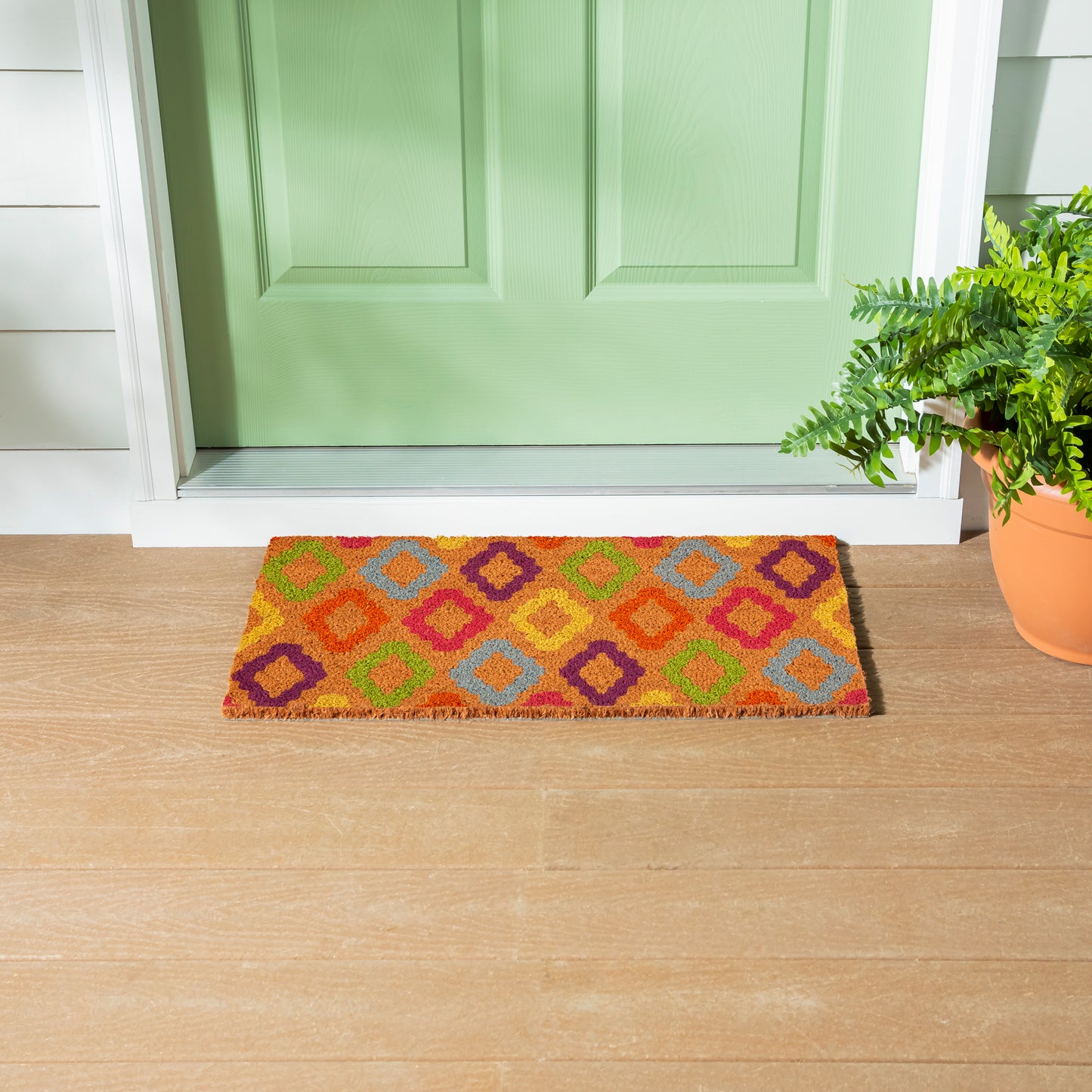 Coir Mat - In Bloom Diamond