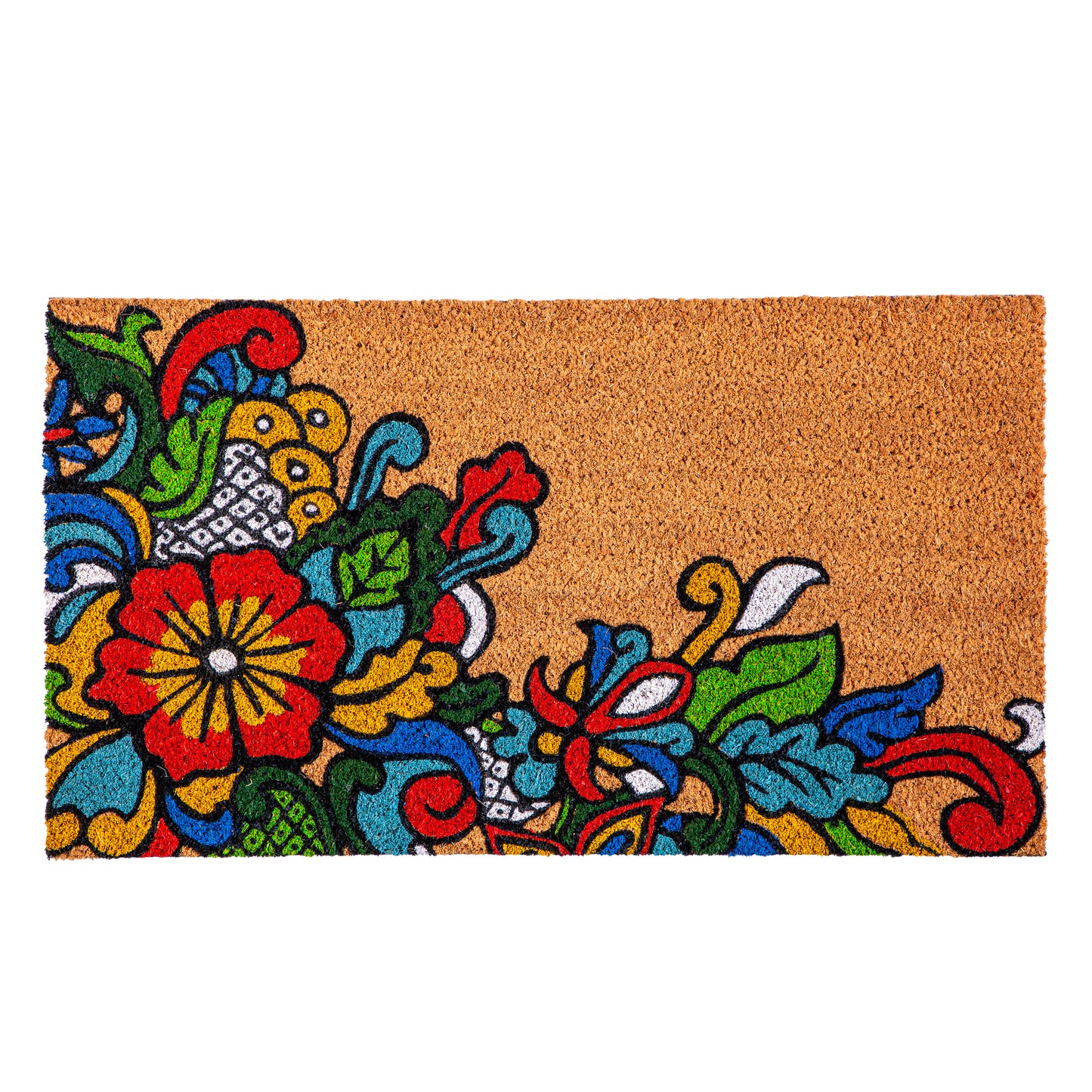 Coir Mat - Bold Floral