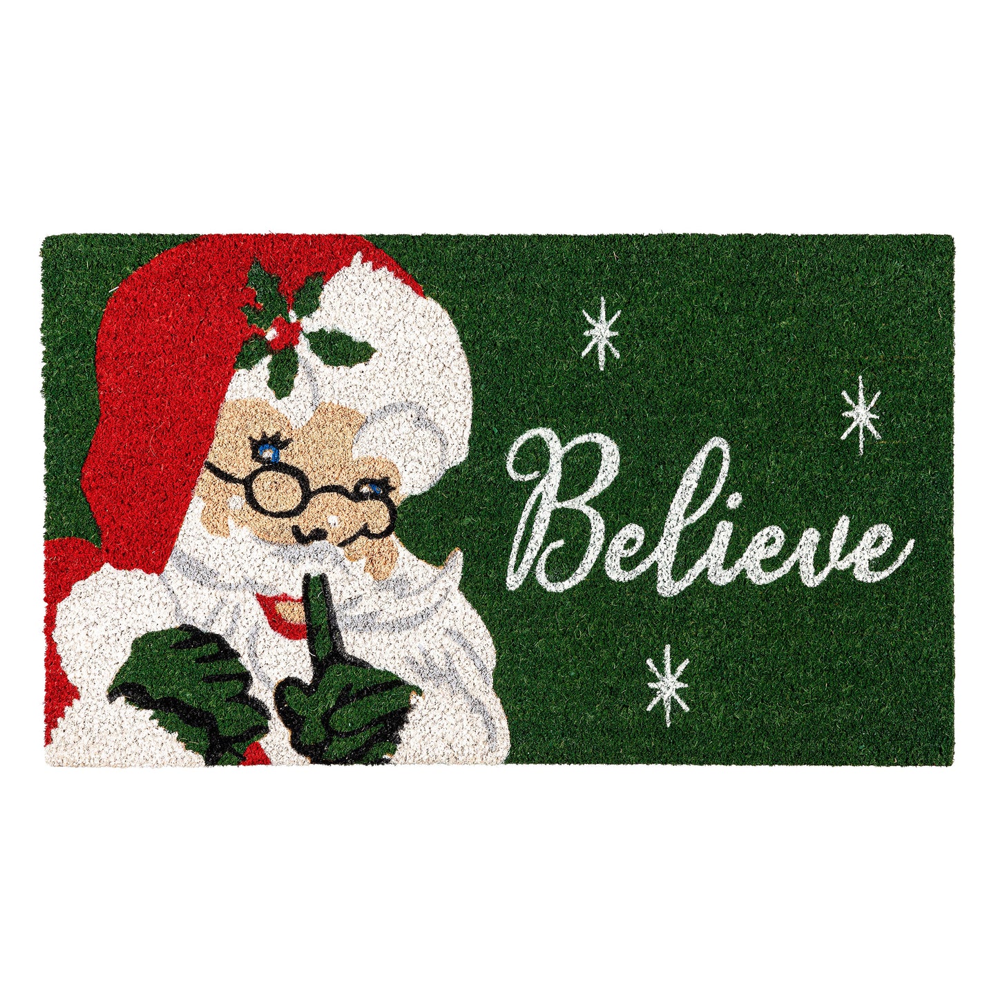 Coir Mat - Traditional Santa Portrait