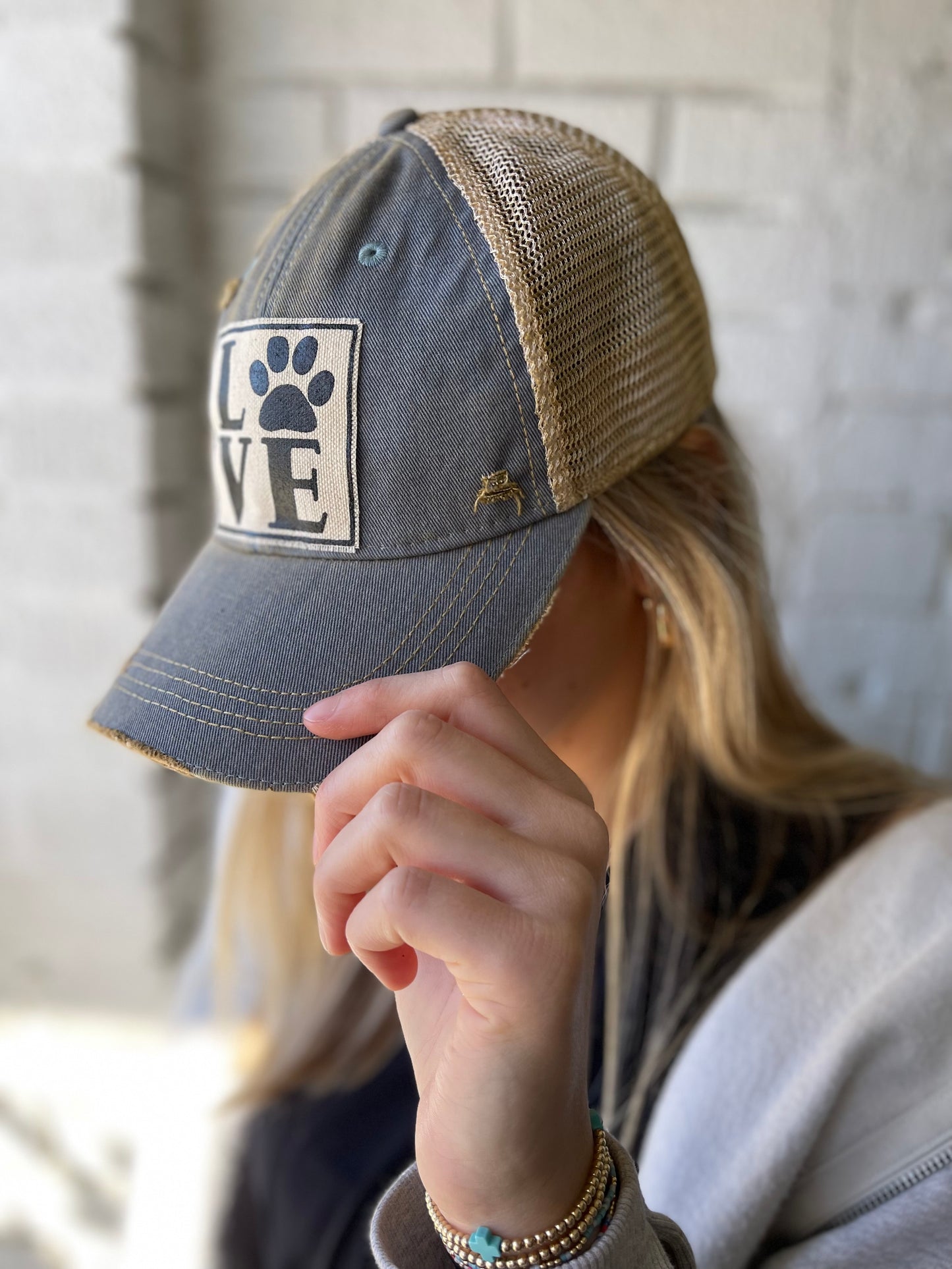 Hat - Love Paw Sky Blue