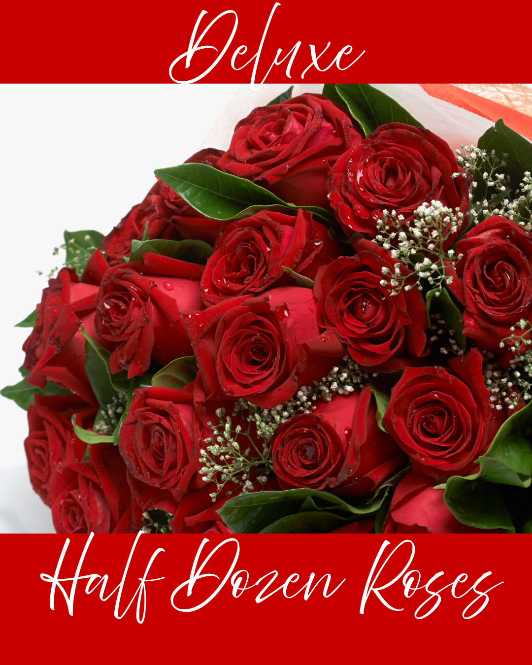 Deluxe Half Dozen Roses