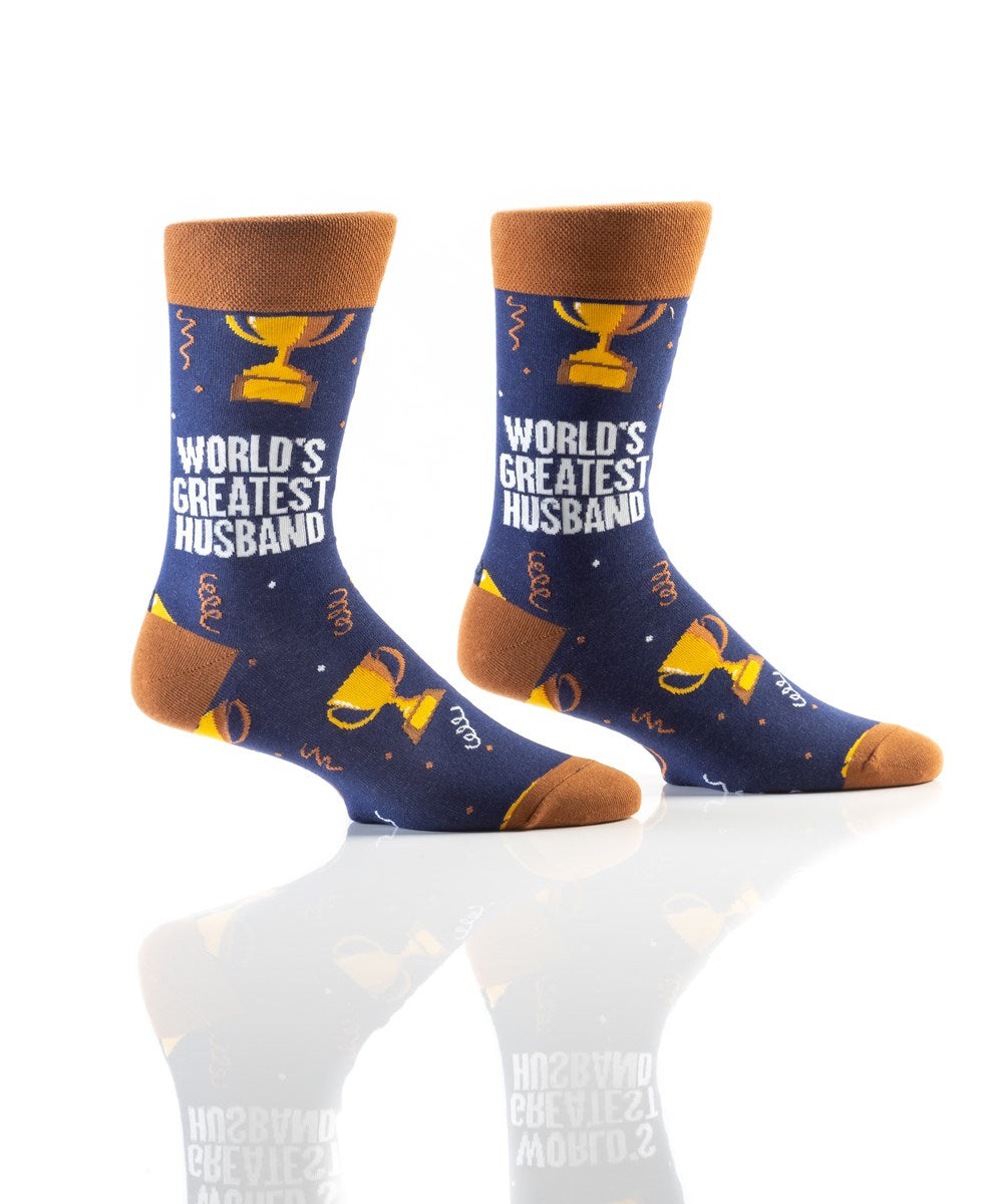 Greatest Husband Mens Crew Sock