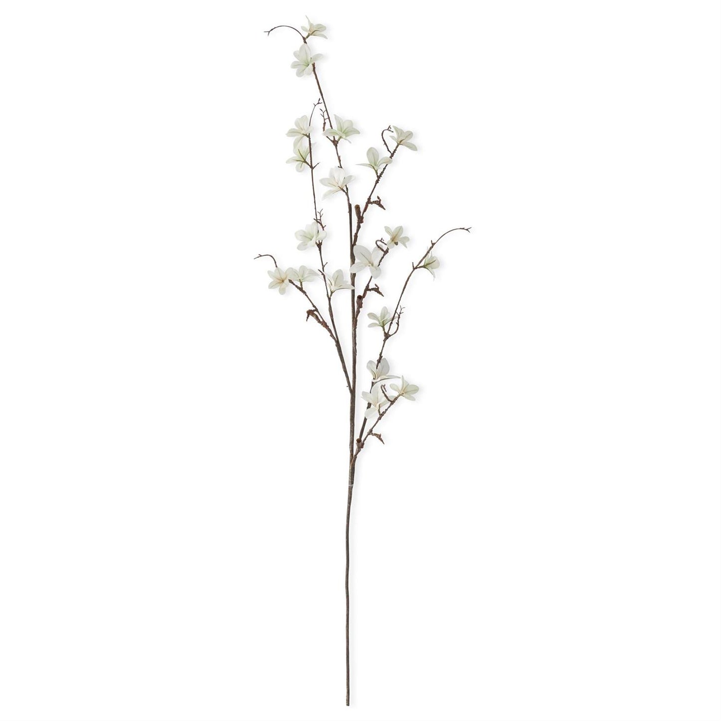 40 Inch White Magnolia Blossom Spray