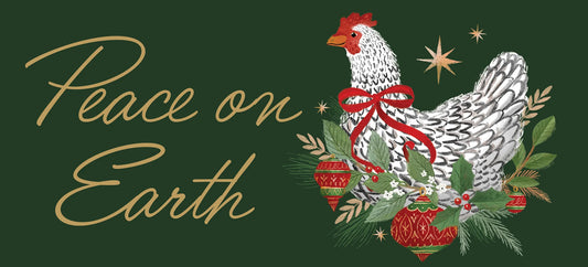 Sassafras Insert - Floral Christmas Chicken