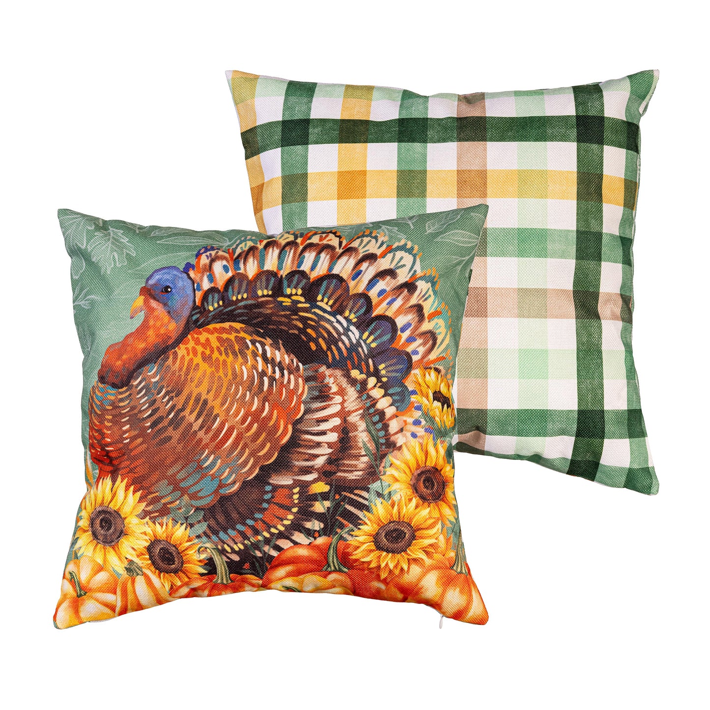 18' Pillow Cover - Grateful Gatherings Turkey