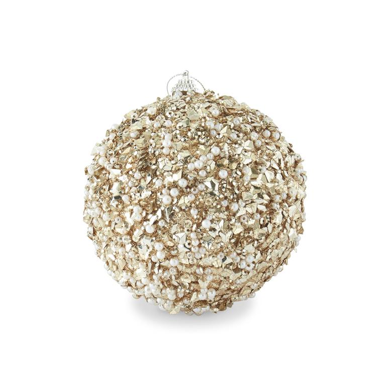 5 Inch Champagne Sequins & Bead Embellis