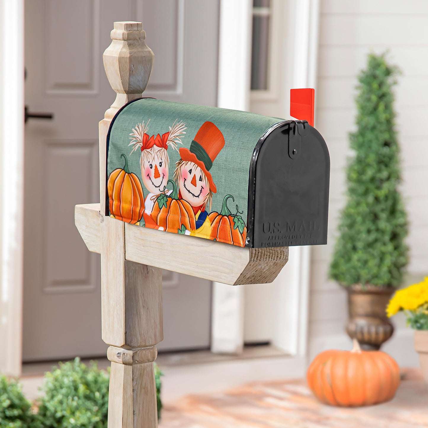 Mailbox Cover - Couple of Scarecrows