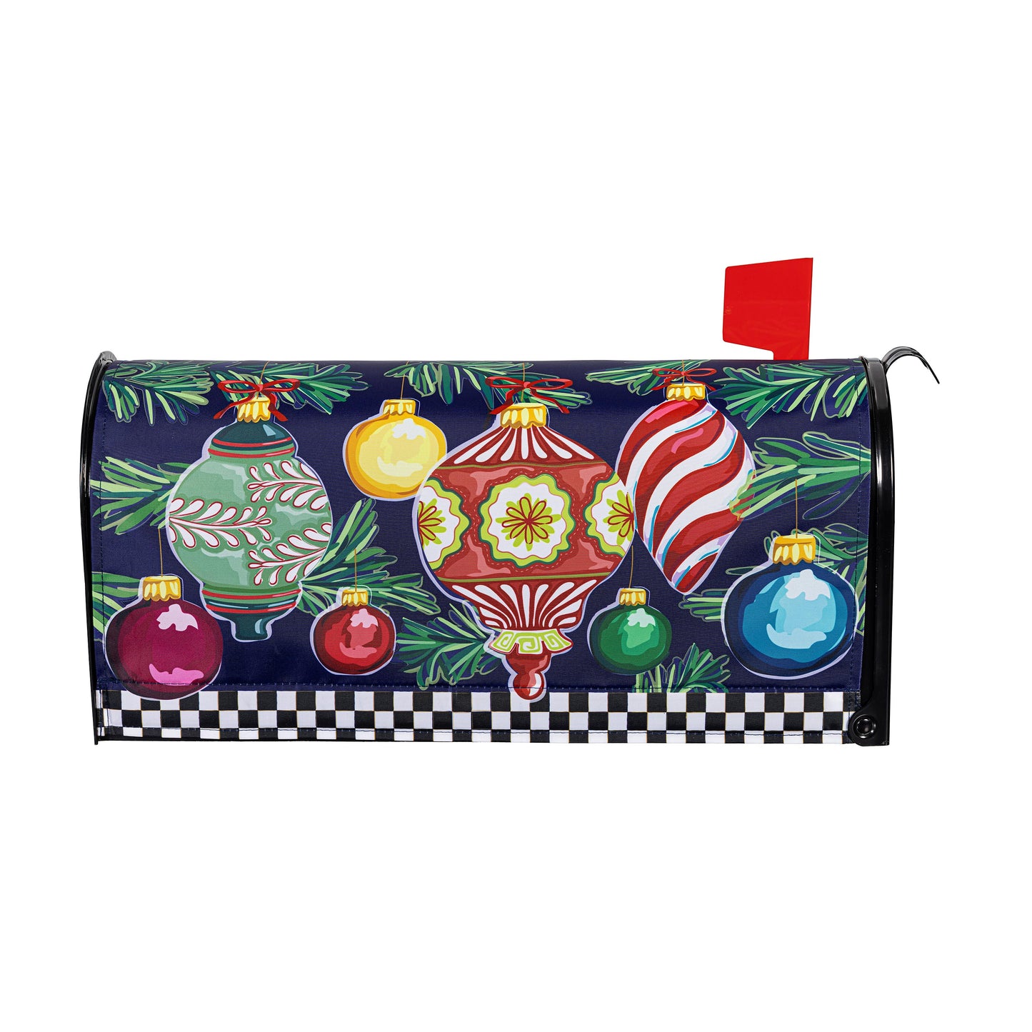 Mailbox Cover - Happy Holidays Ornaments