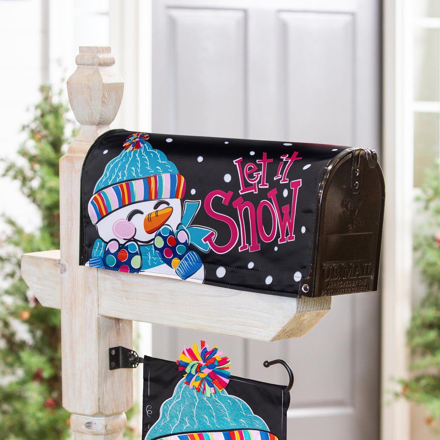 Mailbox Cover - Let It Snow-Man