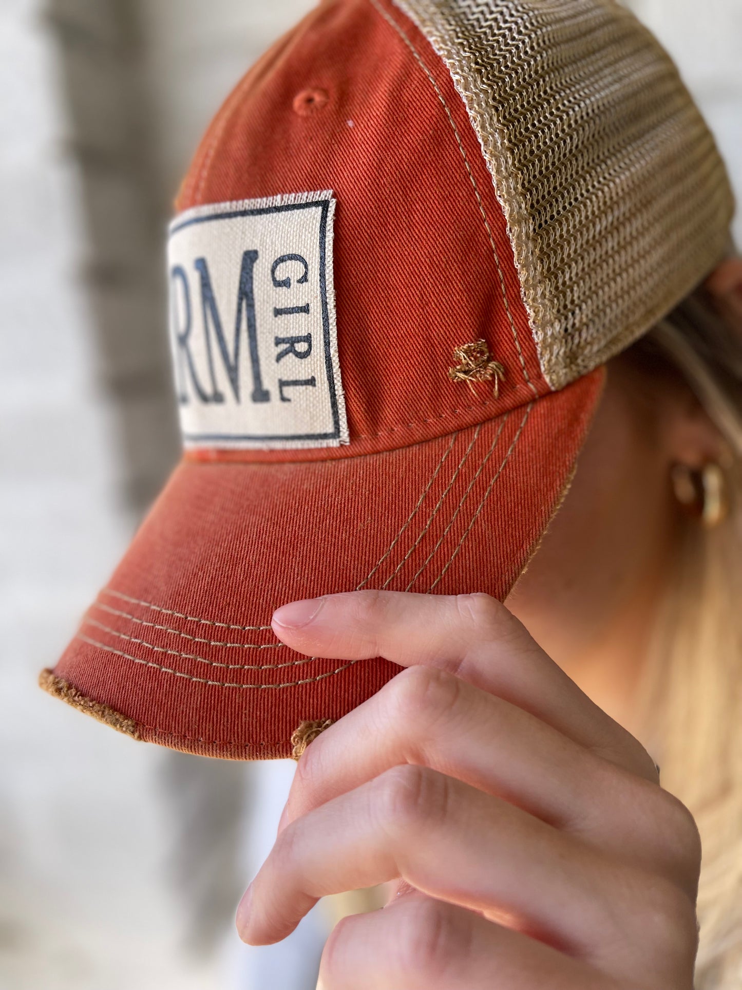 Hat - Farm Girl Orange