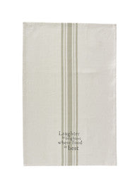 Laughter is Brightest Print Dishtowel