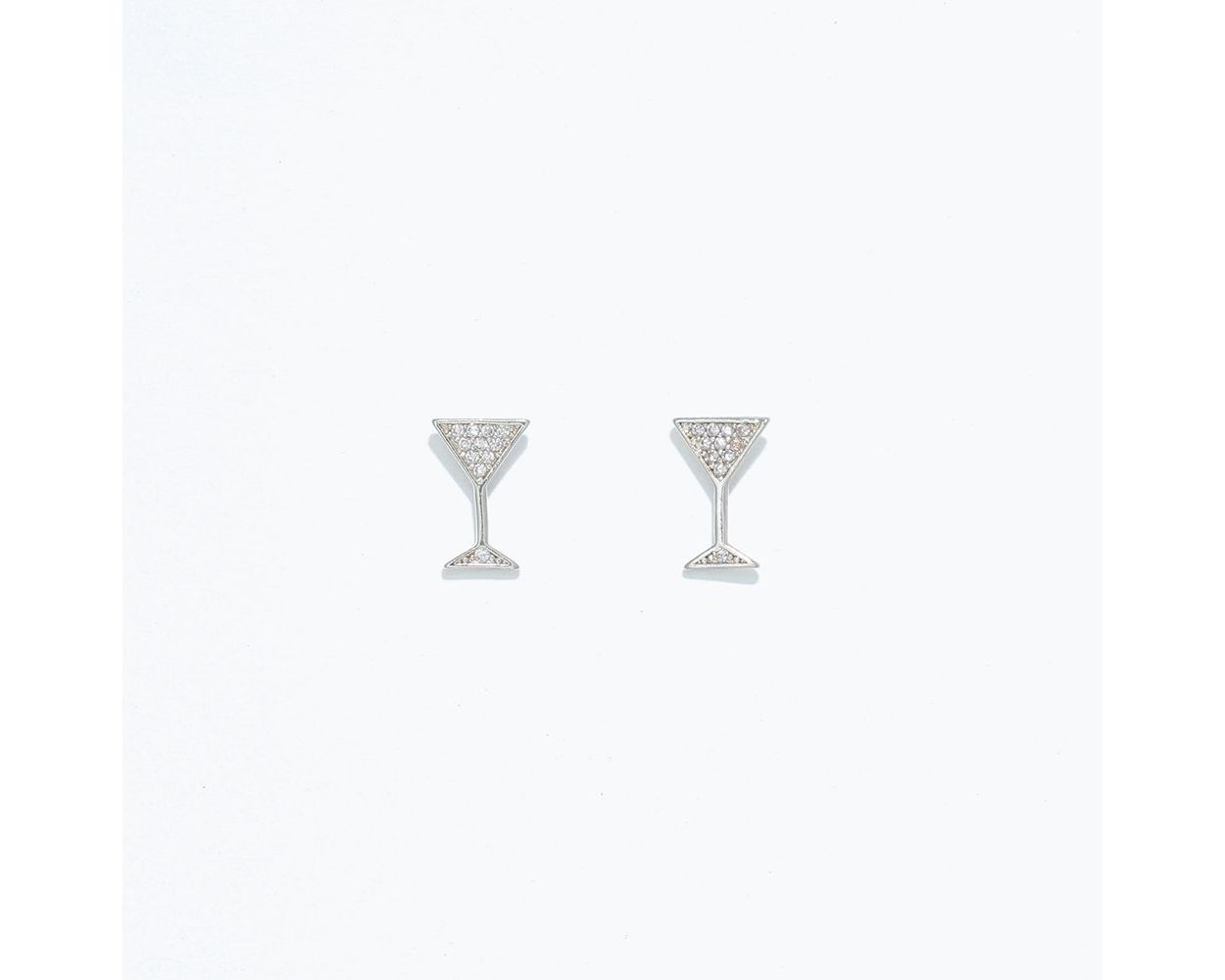 Cuties Earrings - Silver Cocktail w/ Sparkle