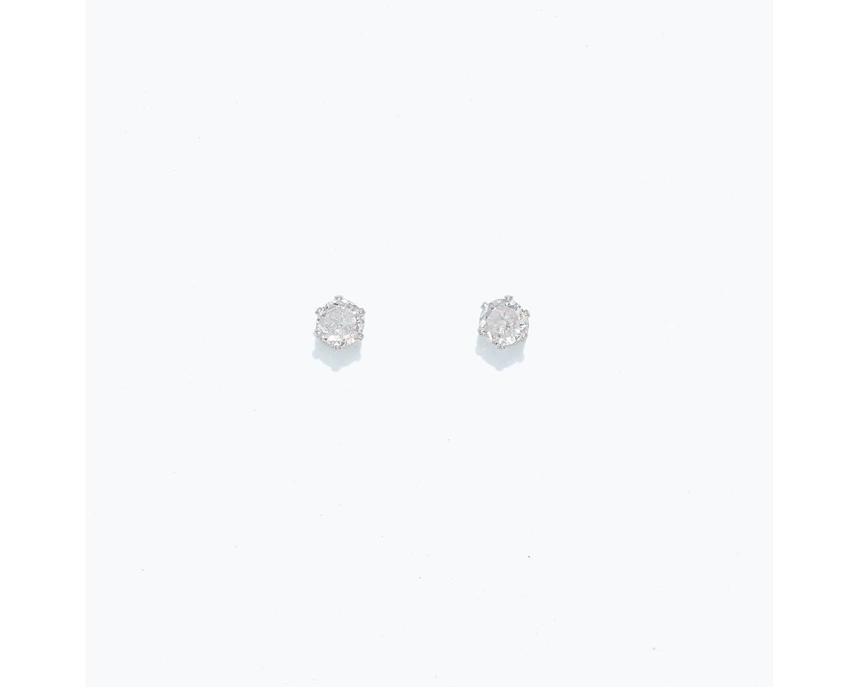 Cuties Earrings - CZ Studs in Silver