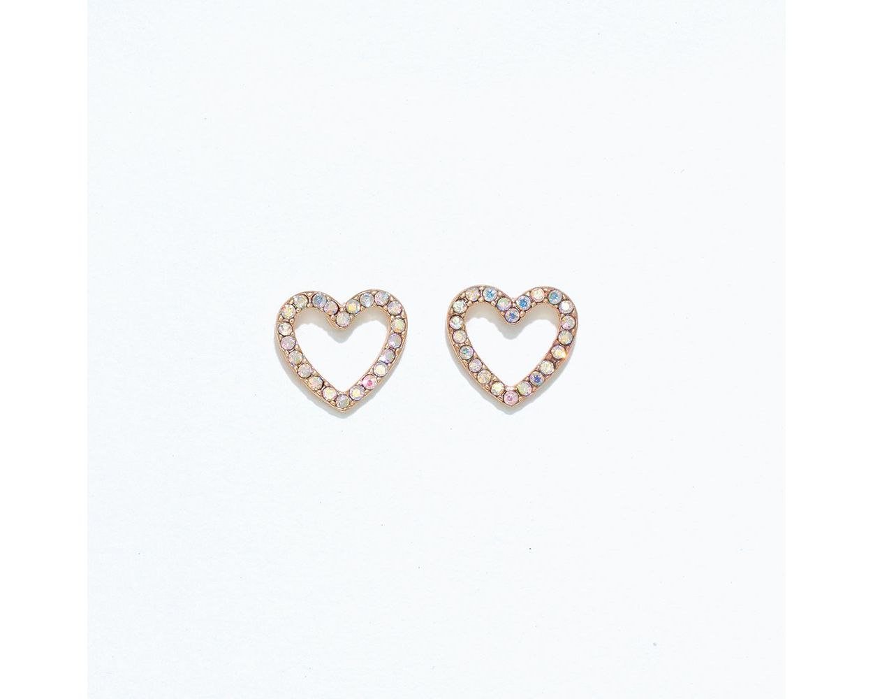 Cuties Earrings - AB Crystal Hearts