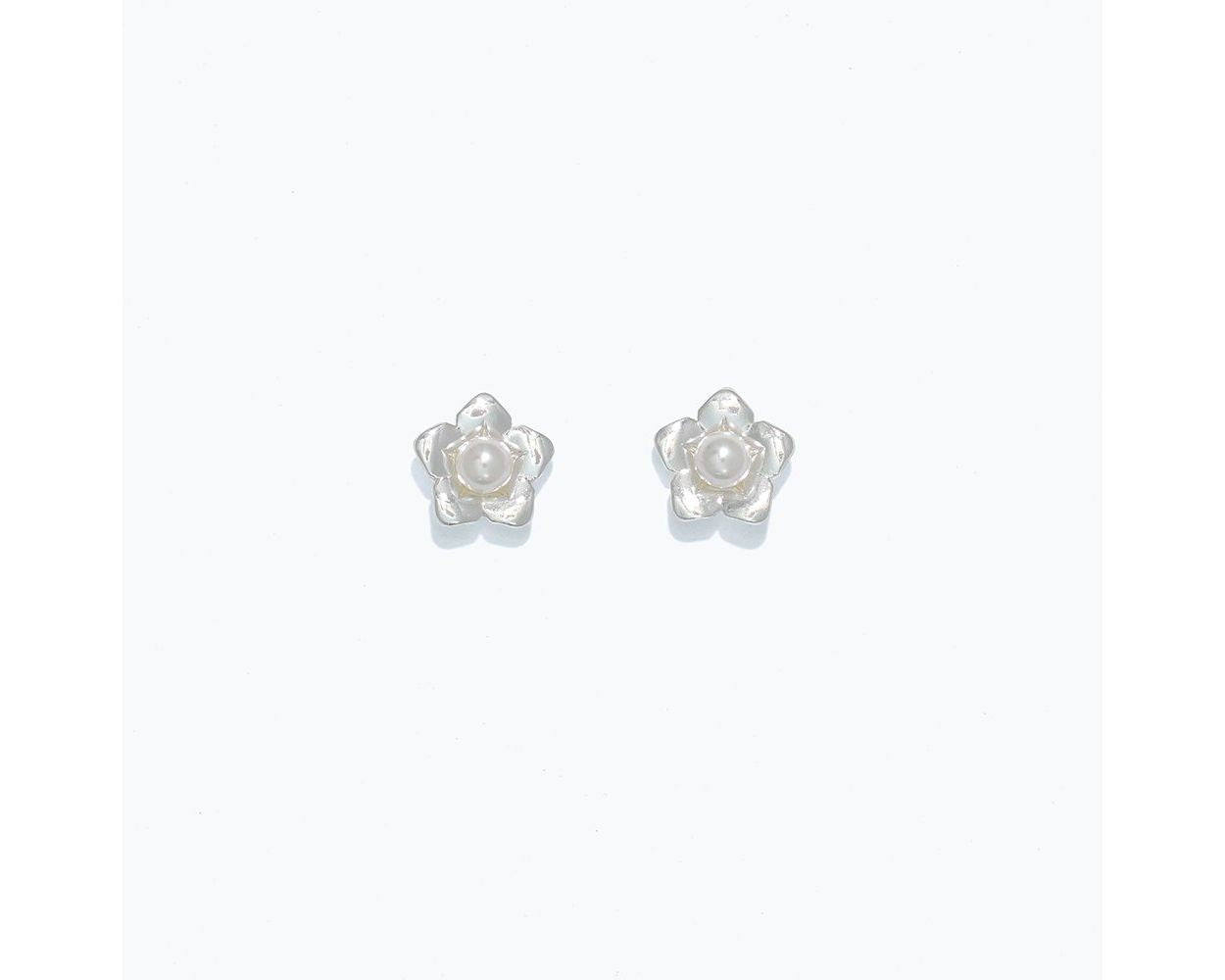 Cuties Earrings - Silver Flowers