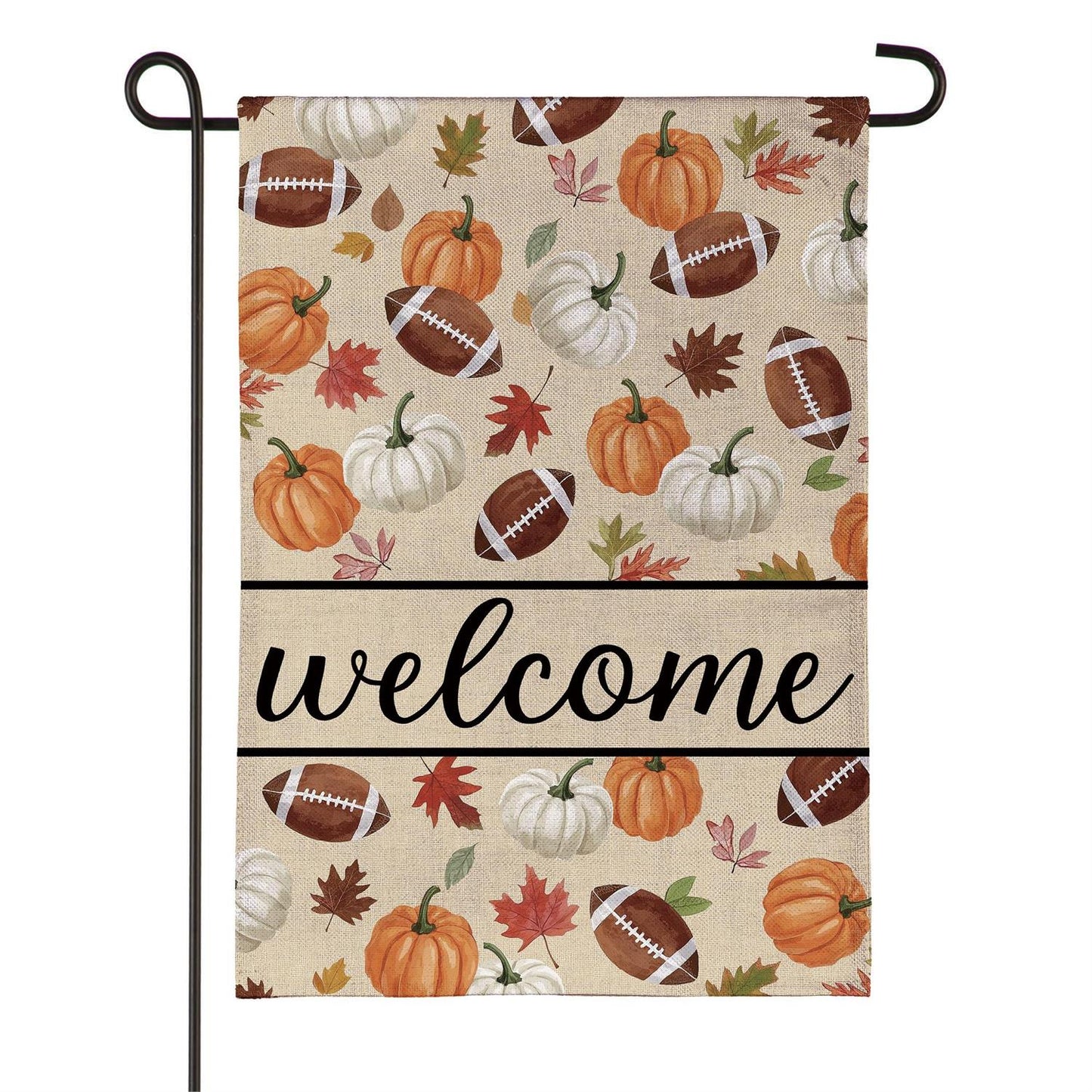 Garden Flag - Game Day Welcome Burlap