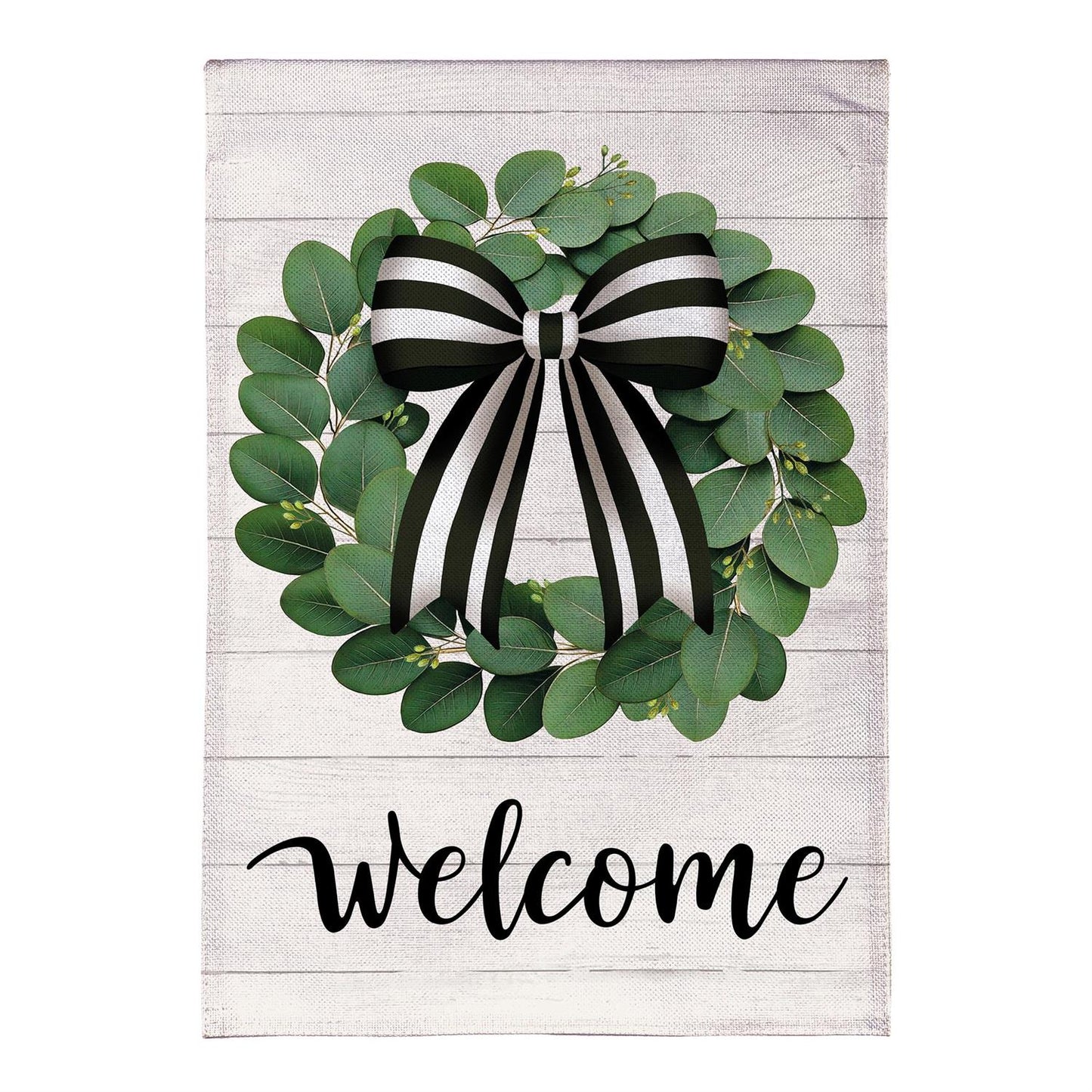 Garden Flag - Eucalyptus Leaves Wreath