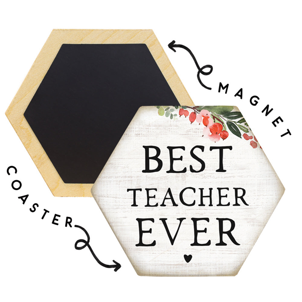 Best Teacher Ever Magnet/Coaster