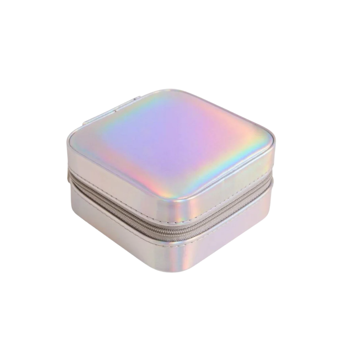 Square Jewelry Case - Silver