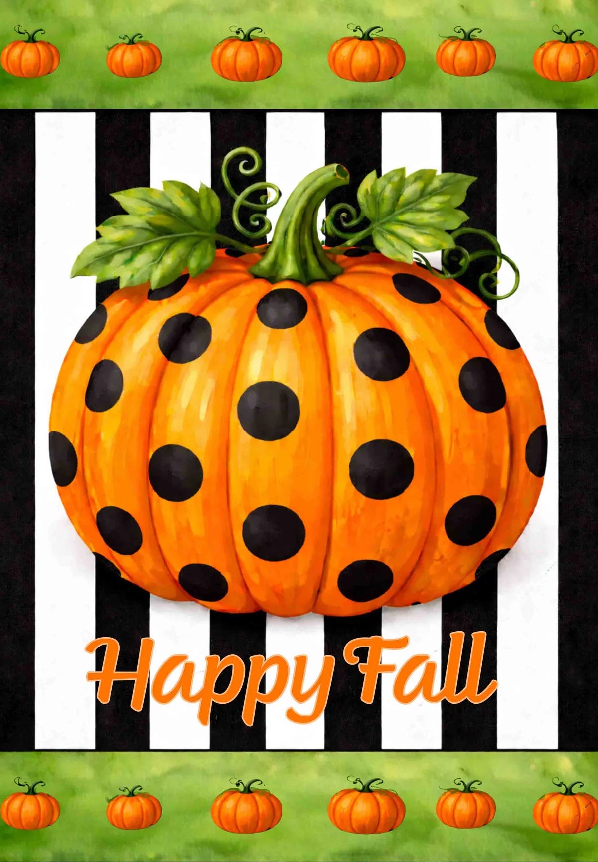 Garden Flag - Happy Fall Mini Pumpkin Banner