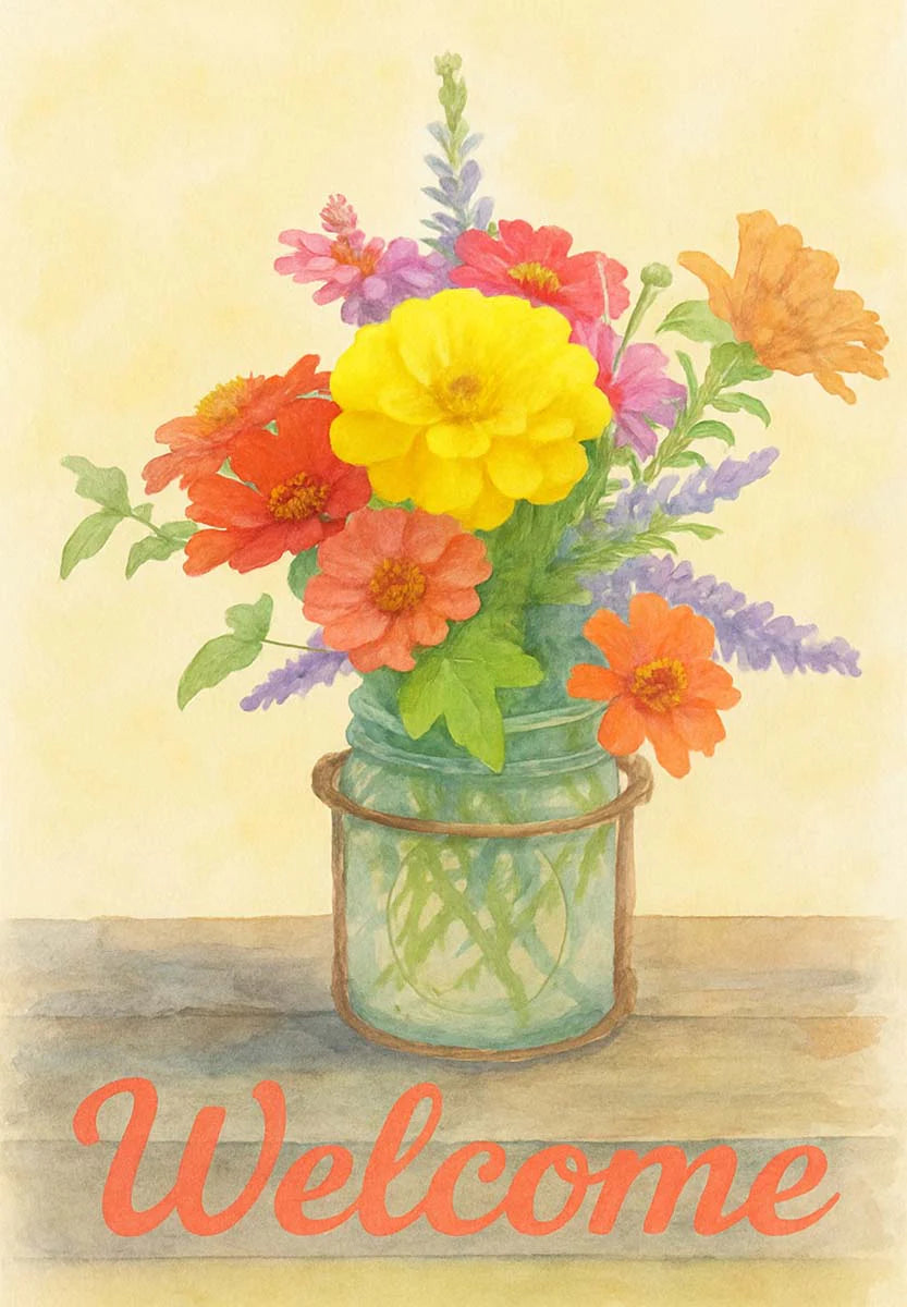 Garden Flag - Home Grown Bouquet
