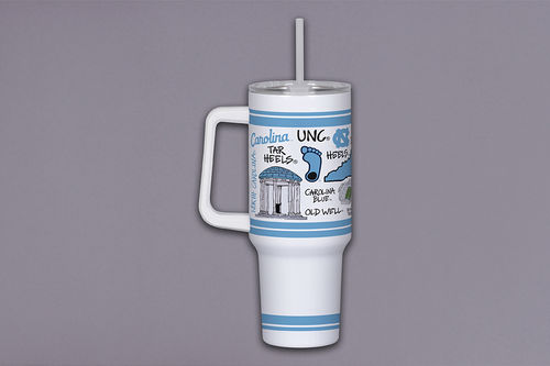 40oz Tumbler w/ Handle - UNC