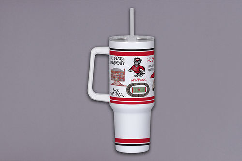 40oz Tumbler w/ Handle - NC State